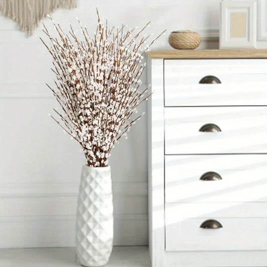 Jasmine Flowers - Faux Pussy Willow Branches - Modern Home Decor - Livingroom Collection