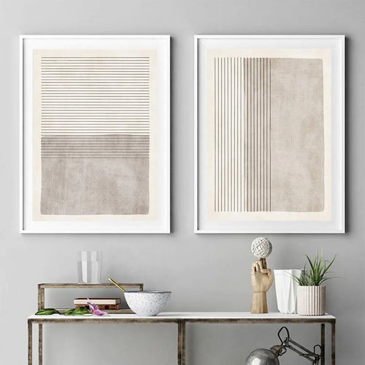 Wall Art - Abstract Minimalist Decor - Canvas Poster Prints - Livingroom Collection