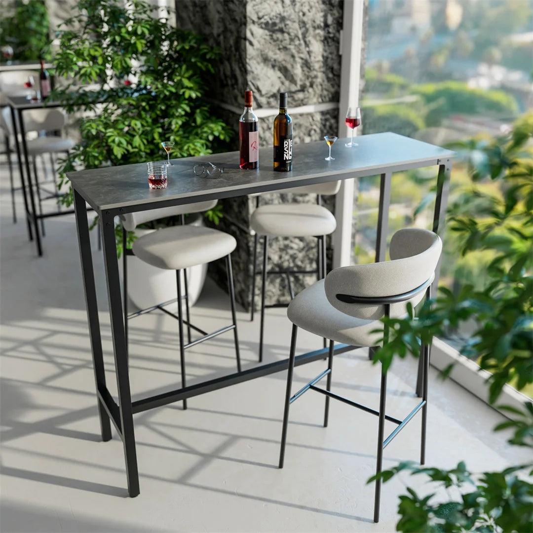 Home Bar Table - Counter Height - Pub Table - Sintered Stone Table Top
