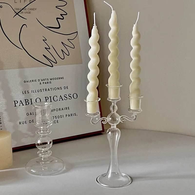 Candlestick Holders - Three Cups - Unique Home Furnishings