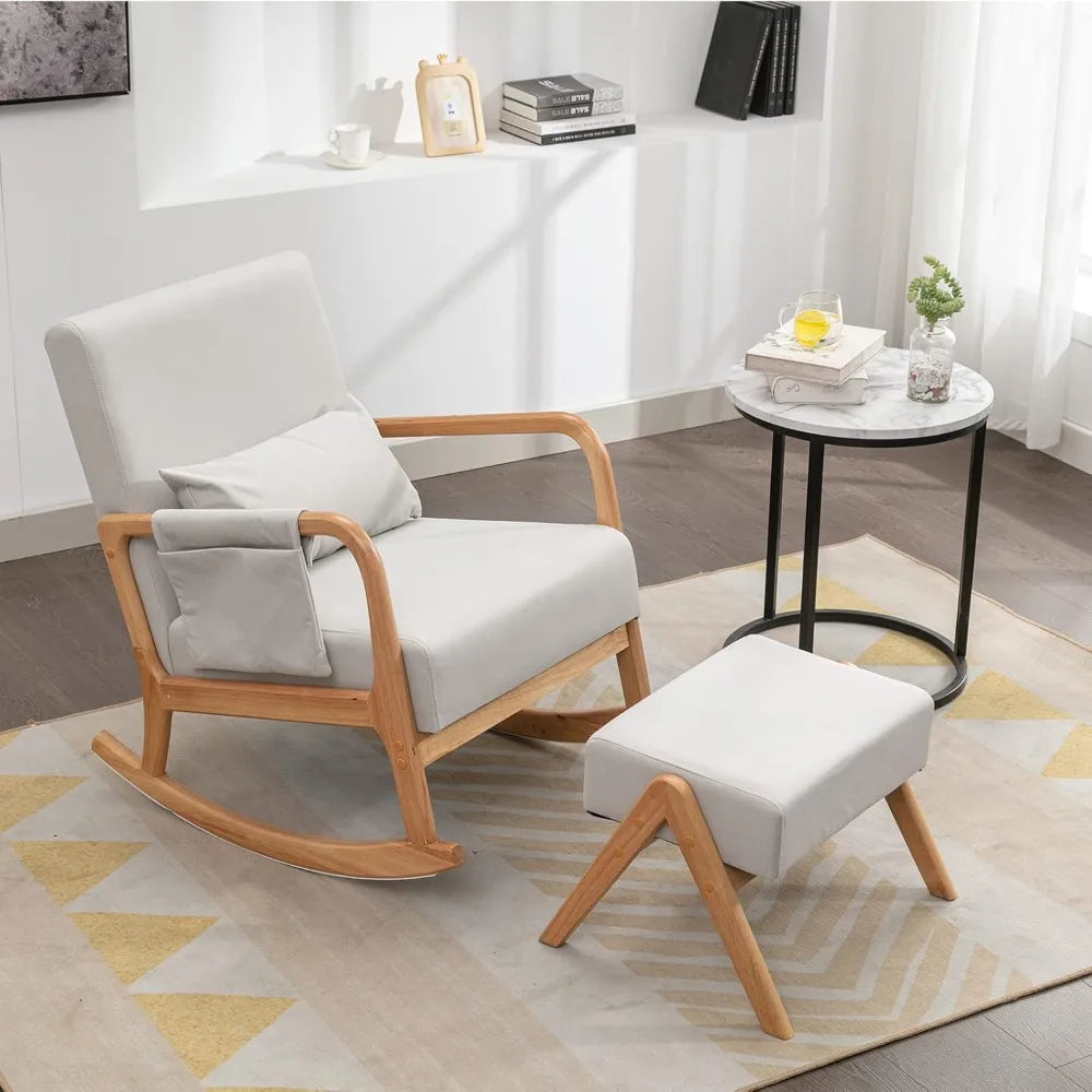 Rocking Chair with Ottoman - Versatile Uses - Children's Room Collection
