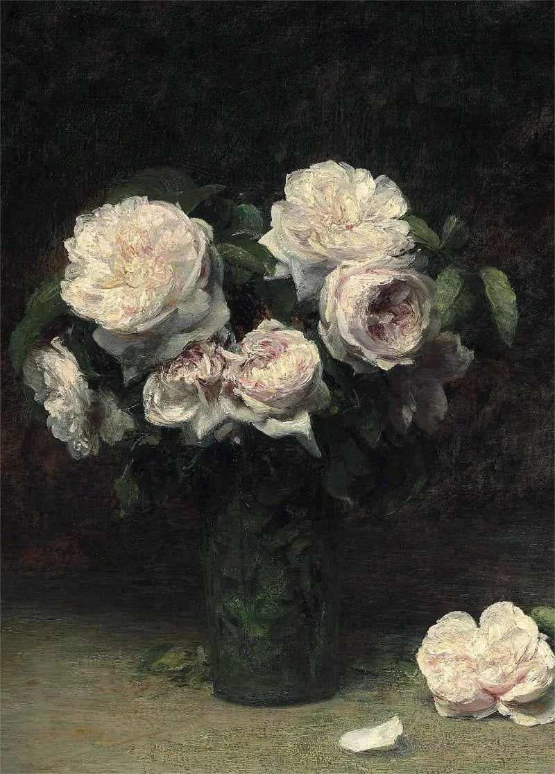 Vintage Rose Bouquet(s) - Oil On Canvas Prints - Still Life
