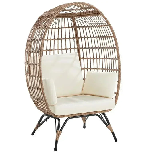 Egg Shapped Sofa Chair - Black or White - Patio & Garden Collection