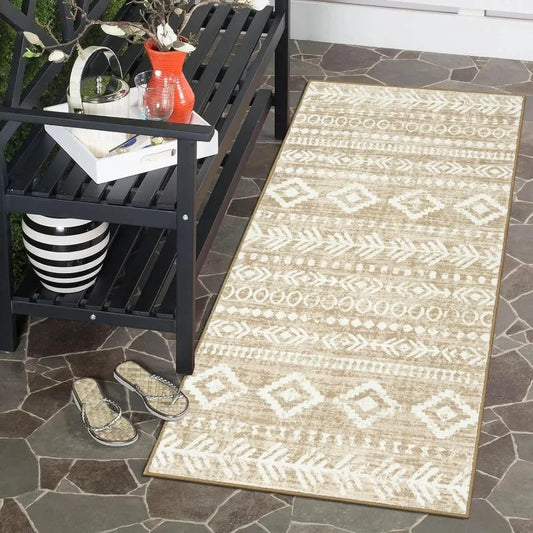 Rug Runner - 2'x4' Low Pile - Machine Wash - Non-slip - Entryway Collection