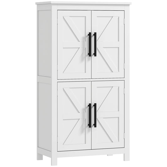 Bathroom Floor Cabinet - Barndoors - Bathroom Storage Solutions - White