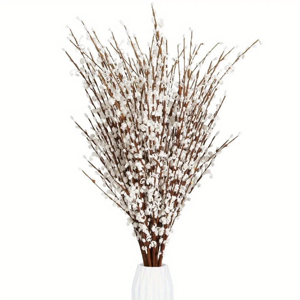 Jasmine Flowers - Faux Pussy Willow Branches - Modern Home Decor - Livingroom Collection