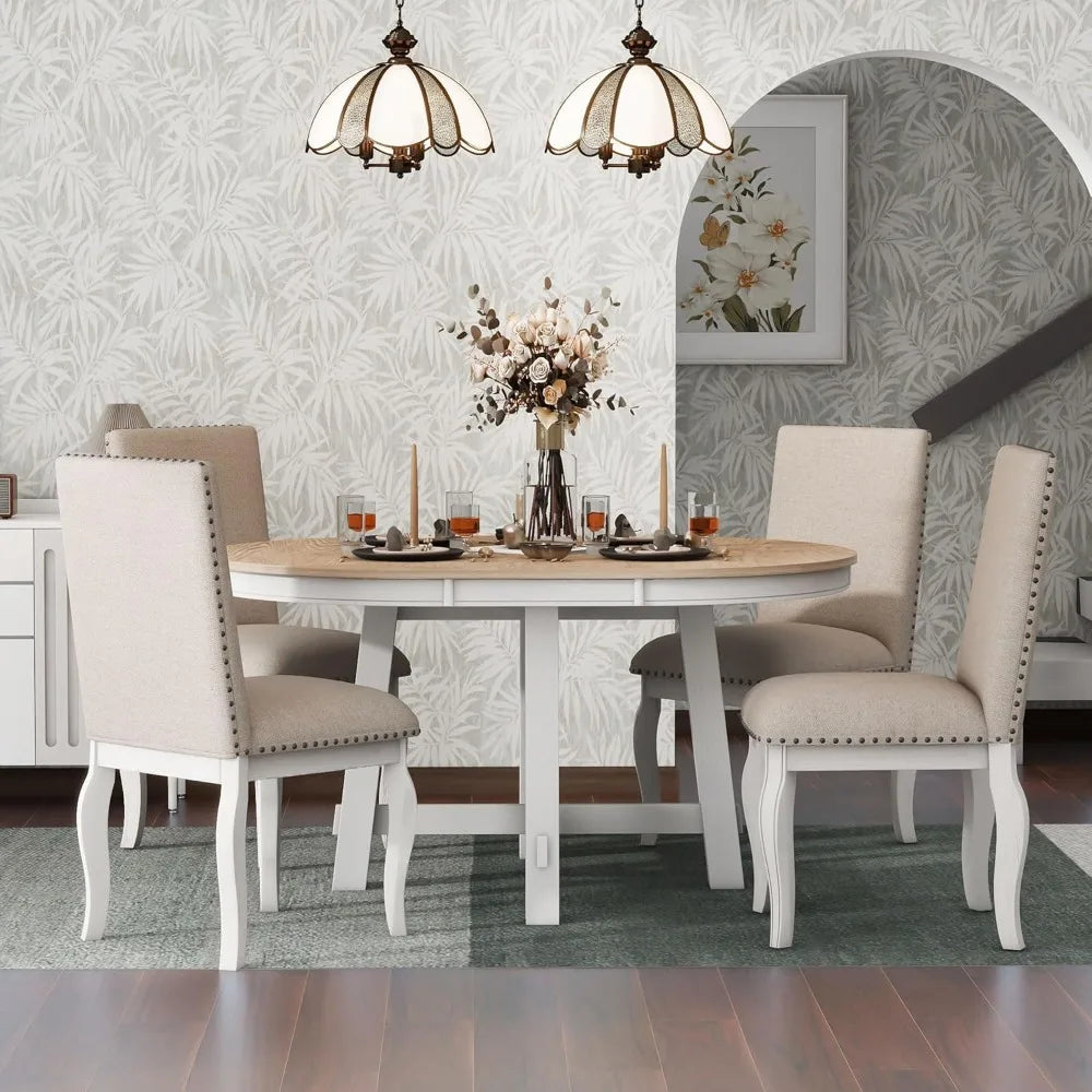 Diningroom Set *5pcs - Extendable Leaf - Seats 4-6 - Diningroom Collection