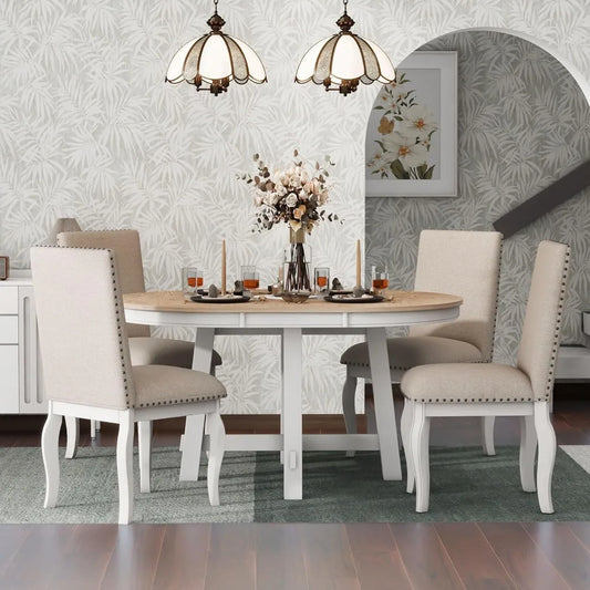 Diningroom Set *5pcs - Extendable Leaf - Seats 4-6 - Diningroom Collection