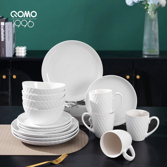Dinnerware Set *16Pcs - Ceramic - Service for 4 - Diningroom Collection
