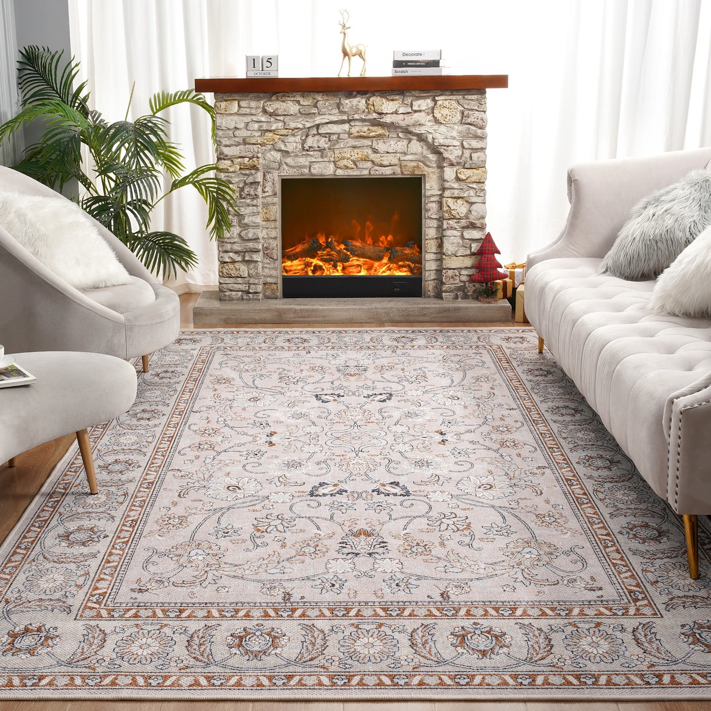 Rug Vintage Florals -  Modern Carpets - Diningroom Collection