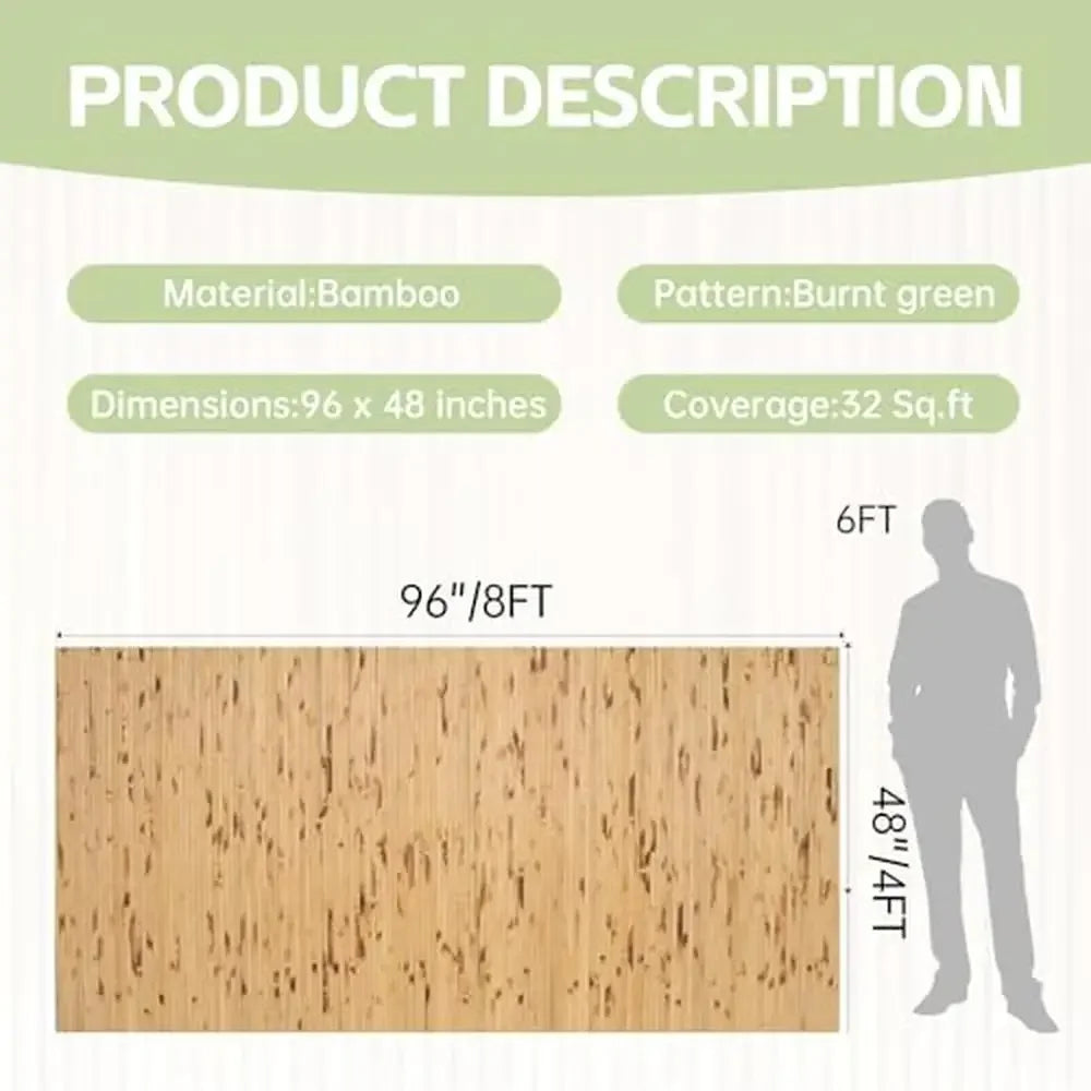 Bamboo Wall Panels - 4'x8' 32 Sq Ft - Livingroom Collection